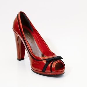 Paolo Babe Heel Dark Red Size 8.5